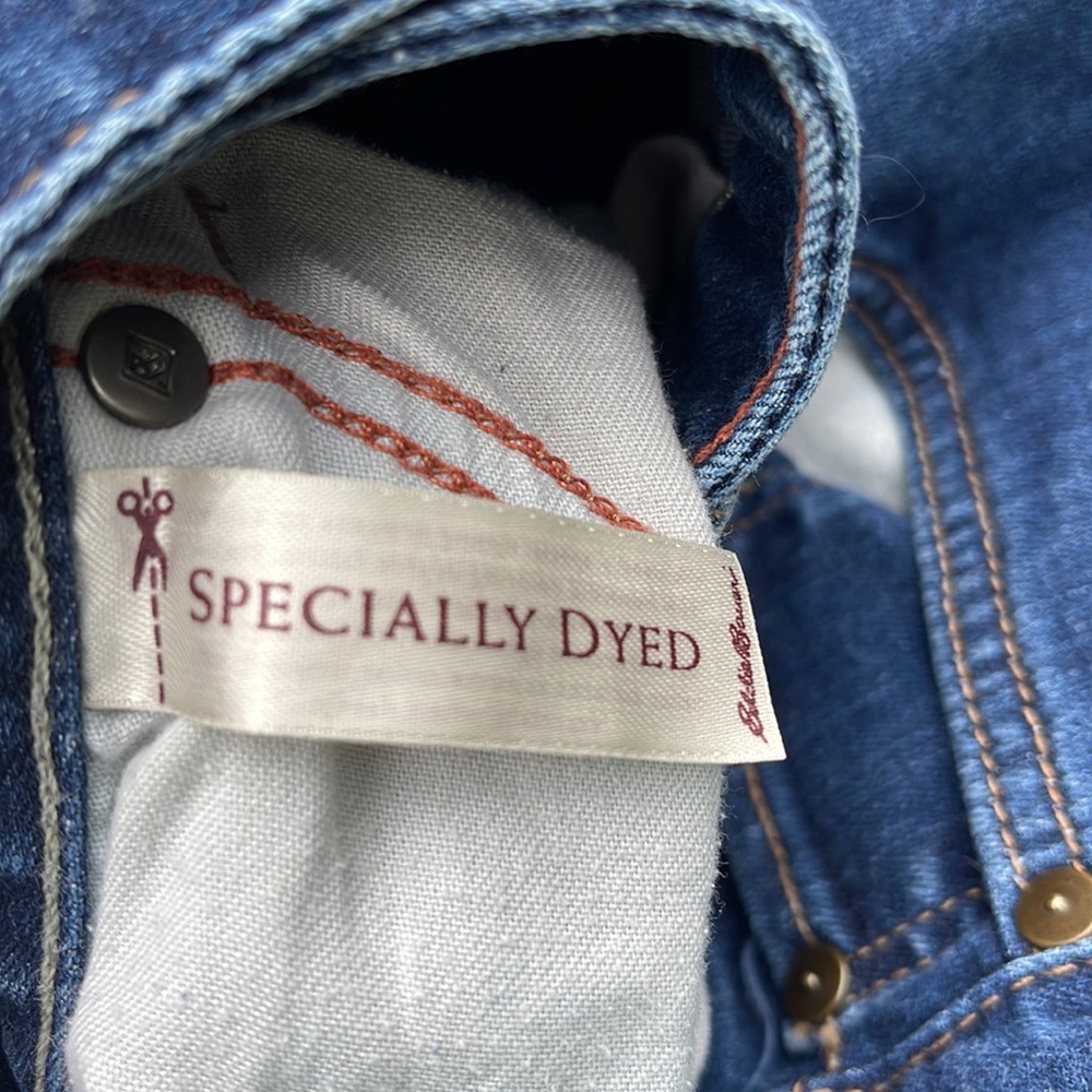 Eddie Bauer Straight Curvy Denim Blue Jeans Size 8 - Picture 7 of 12